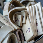 Carla Murdoch at work in her studio 2019